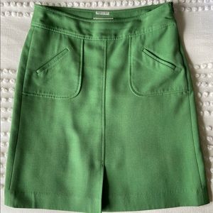 Banana Republic Green A Line Mod Skirt Sz.4